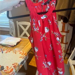 Papermoon Red Floral Kids Dress